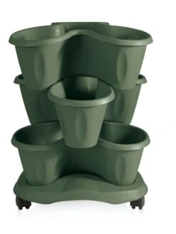Trifoglio 3-Tier Planter On Wheels -Garden Care Shop 3 4 crop 8613625 03V