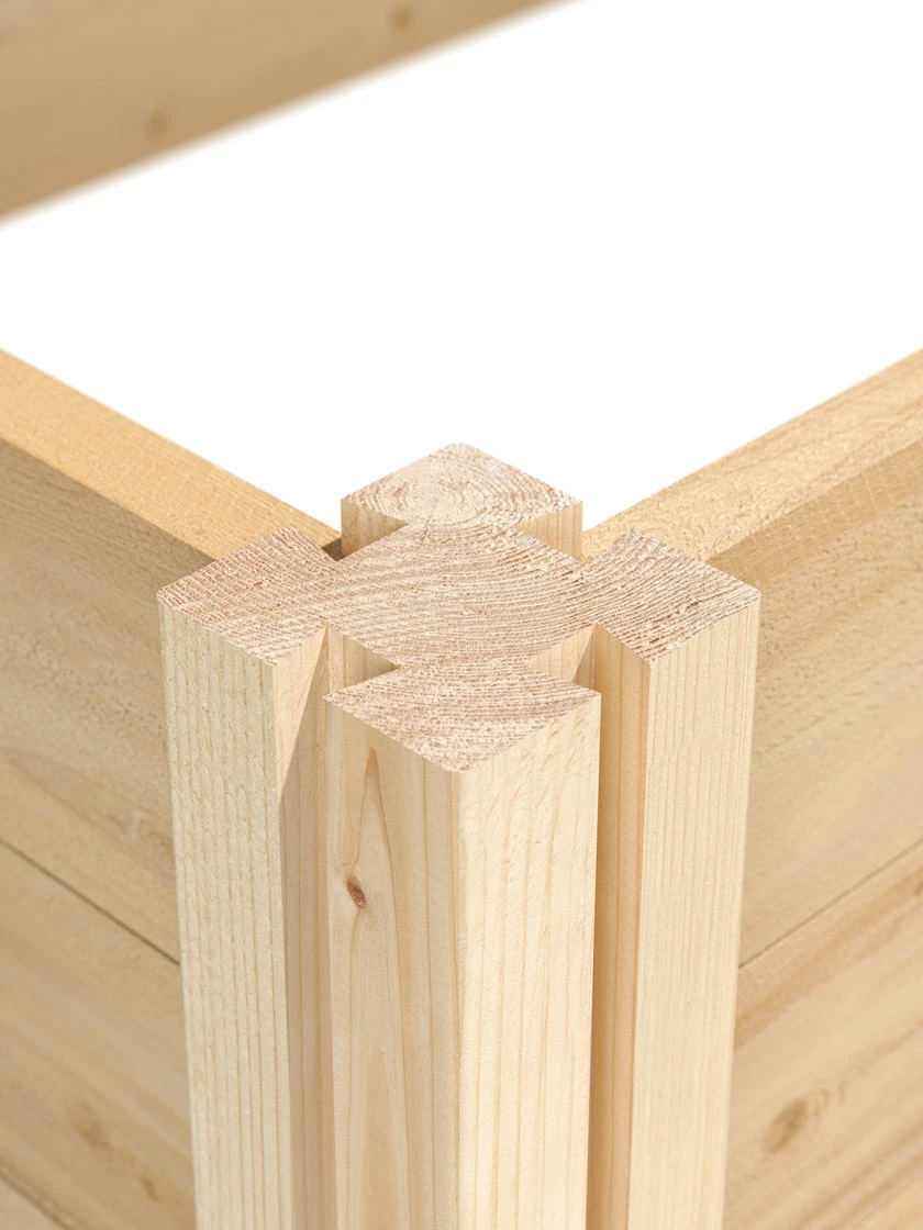 2-Tier Pine Raised Garden Bed, 80 Sqft.12'x12' 8 2-Tier Pine Raised Garden Bed, 80 Sqft.12'x12' - Image 6