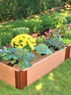 Classic Sienna Composite Raised Bed, 11" High With 2" Board -Garden Care Shop 8588283 01V tif