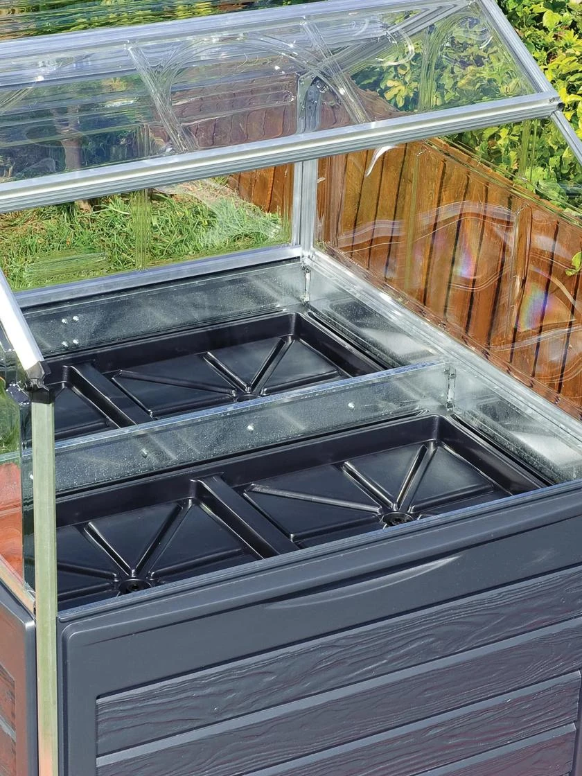 Canopia® By Palram Plant Inn™ Raised Bed Greenhouse, 4' X 4' 4 Canopia® By Palram Plant Inn™ Raised Bed Greenhouse, 4' X 4' - Image 2