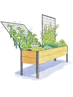 Space-Maker Pivoting Trellis, 8' 9 Space-Maker Pivoting Trellis, 8' -Garden Care Shop 8590367 SMTrellis 8ft tif