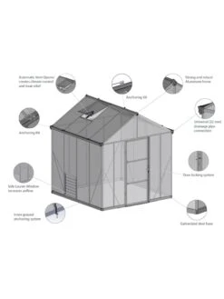 Canopia® By Palram Glory™ Greenhouse, 8' -Garden Care Shop 8591547 17v