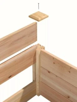 Cedar Raised Garden Bed, 4' X 4' X 6" -Garden Care Shop 8591724 06V tif