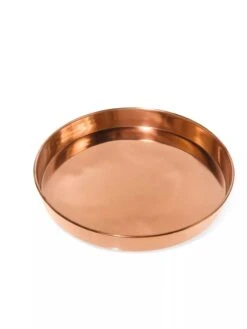 Medium Round Copper Plant Tray, 12" -Garden Care Shop 8593530 1174 tif