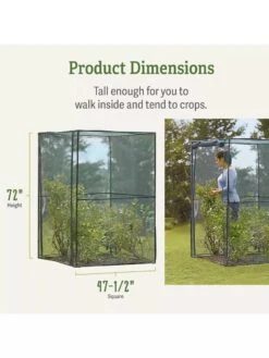 Crop Cage, 4' X 4' -Garden Care Shop 8596538 dimensions