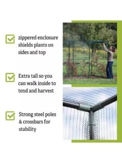 Crop Cage, 4' X 12' -Garden Care Shop 8596540 4