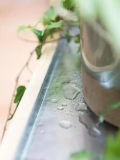 Galvanized Tray For Bamboo LED Grow Light Gardens