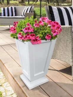 Kensington Self-Watering Tall Patio Planter, 25" -Garden Care Shop 8598549 02V tif