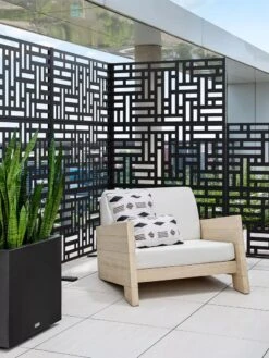 Veradek 3-Panel Privacy Screen Set, Blocks 13 Veradek 3-Panel Privacy Screen Set, Blocks -Garden Care Shop 8599185 08V tif