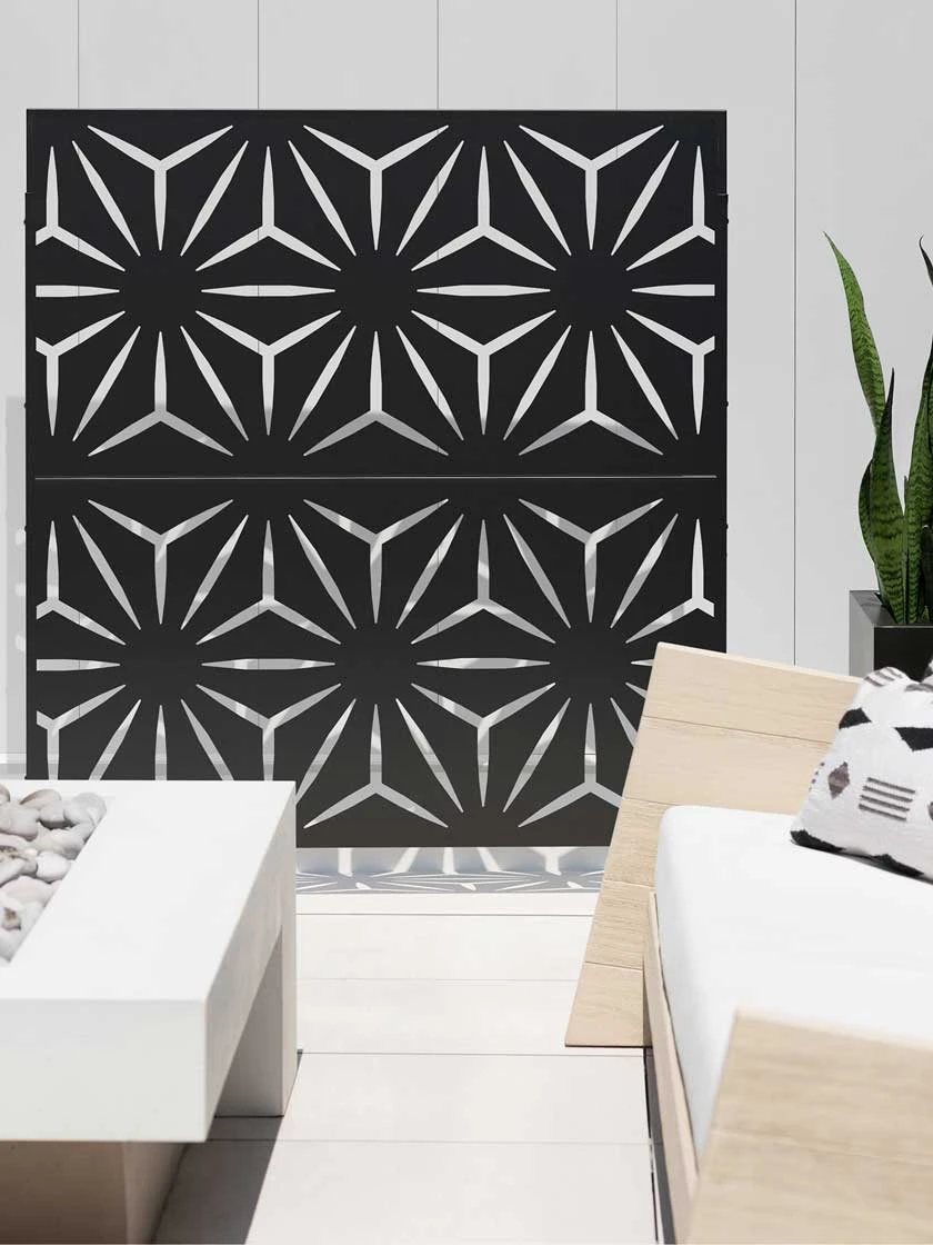 Veradek 2-Panel Privacy Screen Set, Star 3 Veradek 2-Panel Privacy Screen Set, Star