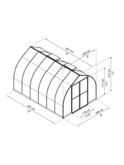 Canopia® By Palram Bella™ Greenhouse, 8' -Garden Care Shop 8599338 04v