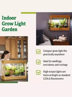 Bamboo Mini LED Grow Light Garden -Garden Care Shop 8599624 04