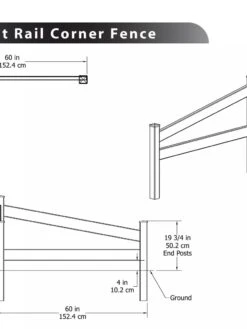 Split Rail Corner Vinyl Fence 7 Split Rail Corner Vinyl Fence -Garden Care Shop 8599774 03V tif