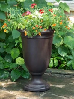Ellington Self-Watering Urn Planter, 24" -Garden Care Shop 8600110 02V tif