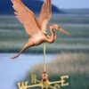Graceful Blue Heron Copper Weathervane -Garden Care Shop 8600374 01v graceful blue heron weathervane