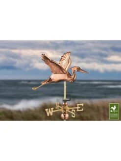 Blue Heron Cottage Copper Weathervane -Garden Care Shop 8600375 04v