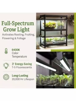 Stack-n-Grow Lights - 2-Tier System 15 Stack-n-Grow Lights - 2-Tier System -Garden Care Shop 8608905 2