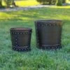 Riveted Planters, Set Of 2 1 Riveted Planters, Set Of 2 -Garden Care Shop 8610032 02v riveted metal planters set of 2