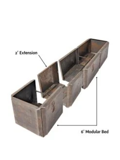 Corten Steel Modular Raised Bed, 2' Extension -Garden Care Shop 8610701 4010 tif