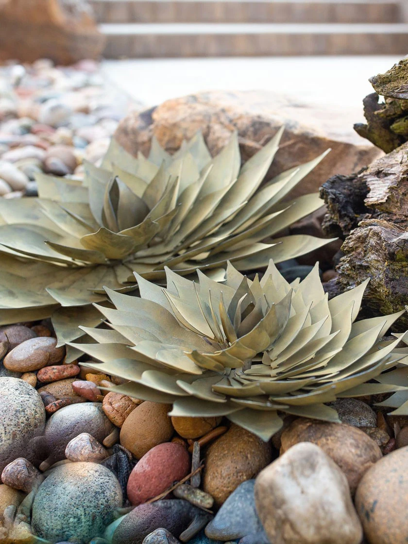 Desert Steel Spiral Aloe Sculpture 3 Desert Steel Spiral Aloe Sculpture