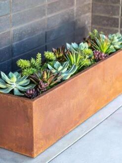 Veradek Metallic Series Corten Steel Window Box Planter, 36" 10 Veradek Metallic Series Corten Steel Window Box Planter, 36" -Garden Care Shop 8611609 02V tif