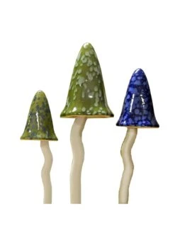 Potting Shed Tinkling Toadstool Sculptures, Set Of 3 -Garden Care Shop 8611730 win 06v potting shed tinkling toadstool sculptures set of 3 winter