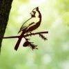 Metalbird Cardinal -Garden Care Shop 8612021 02v metalbird cardinal garden art
