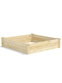 Pine Raised Garden Beds, 4'x4' -Garden Care Shop 8612250 03v