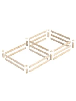 2-Tier Pine Raised Garden Bed, 4'x8' -Garden Care Shop 8612253 01v