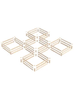 2-Tier Pine Raised Garden Bed, 80 Sqft.12'x12' 10 2-Tier Pine Raised Garden Bed, 80 Sqft.12'x12' -Garden Care Shop 8612255 01v