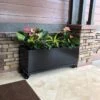 Nice Aluminum Trough Planter With Casters, 19" High 2 Nice Aluminum Trough Planter With Casters, 19" High -Garden Care Shop 8612402 04V jpg