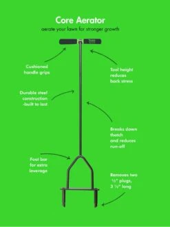 Yard Butler® Lawn Coring Aerator -Garden Care Shop 8613158 02v