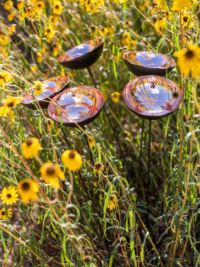 Copper Poppy Sways, Set Of 5 4 Copper Poppy Sways, Set Of 5 - Image 2