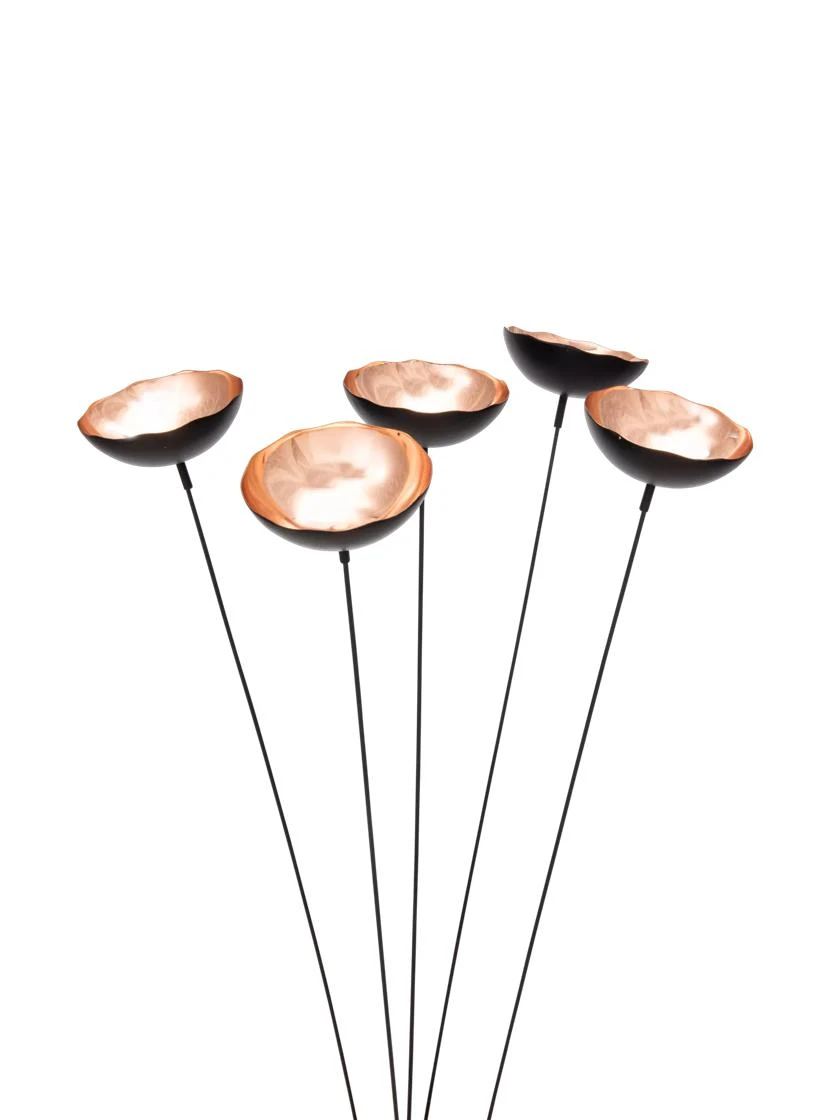 Copper Poppy Sways, Set Of 5 5 Copper Poppy Sways, Set Of 5 - Image 3