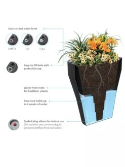 TruDrop One Pinch Planter, 29" Diameter 6 TruDrop One Pinch Planter, 29" Diameter -Garden Care Shop 8613631 06V 3 4 2