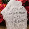 Planted To Celebrate A Life Well Lived Memorial Stone -Garden Care Shop 8614139 01V 3 4 planted to celebrate a life memorial stone