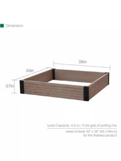 Essential Raised Garden Bed -Garden Care Shop 8614253 03V 3 4